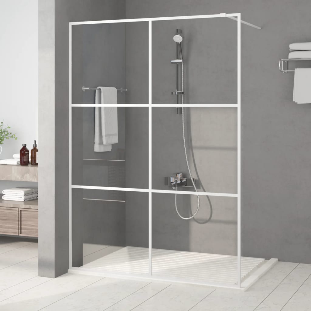 Paroi de douche à l'italienne 100x195 cm verre ESG mat