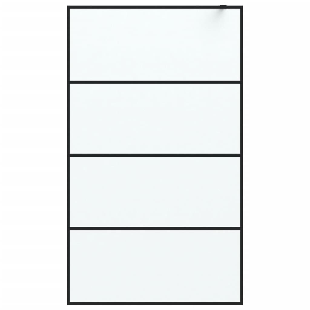 Inloopdouchewand 80x195 cm transparant ESG-glas