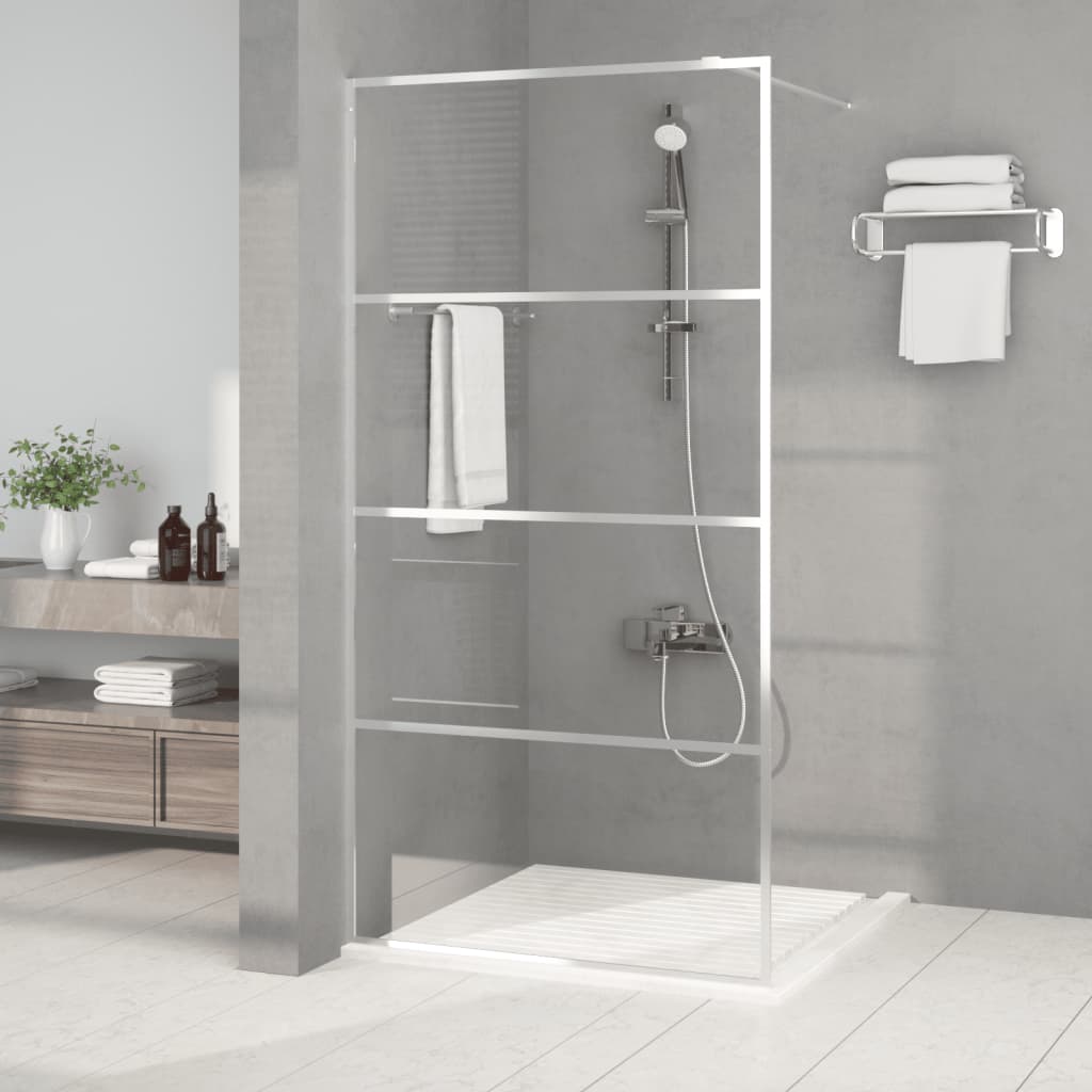 Paroi de douche à l'italienne 80x195 cm verre ESG semi-mat