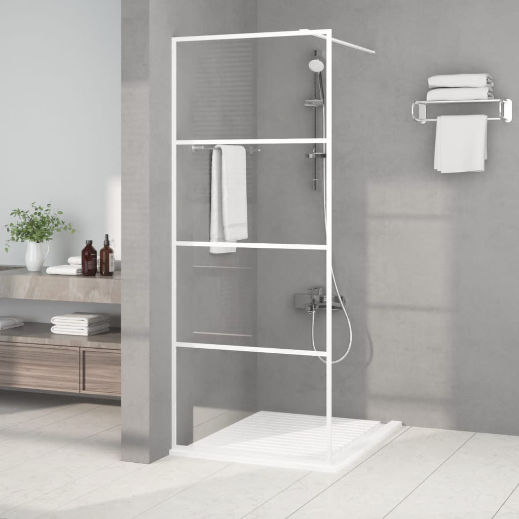 Paroi de douche à l'italienne 80x195 cm verre ESG semi-mat