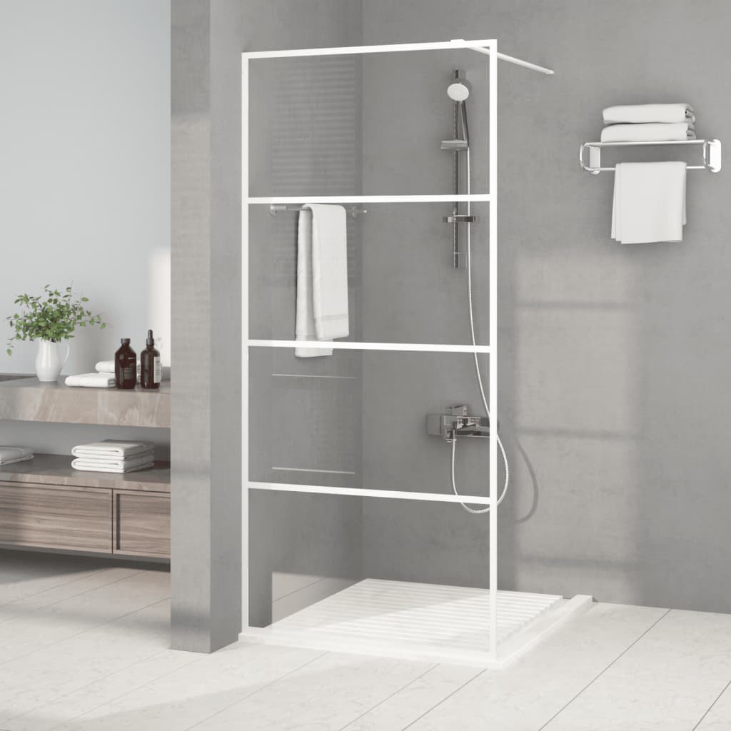 Paroi de douche à l'italienne 80x195 cm verre ESG semi-mat