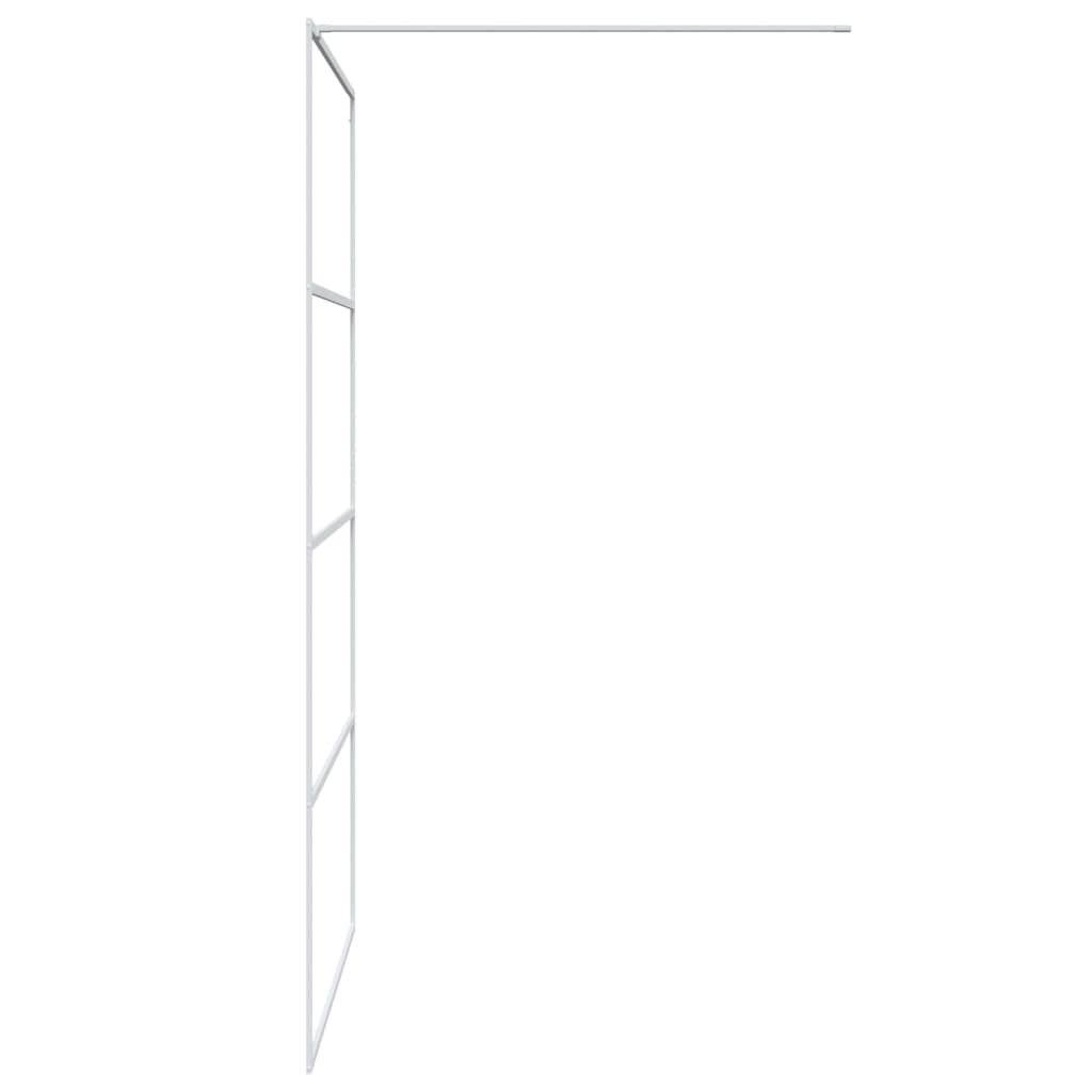 Inloopdouchewand 80x195 cm halfmat ESG-glas