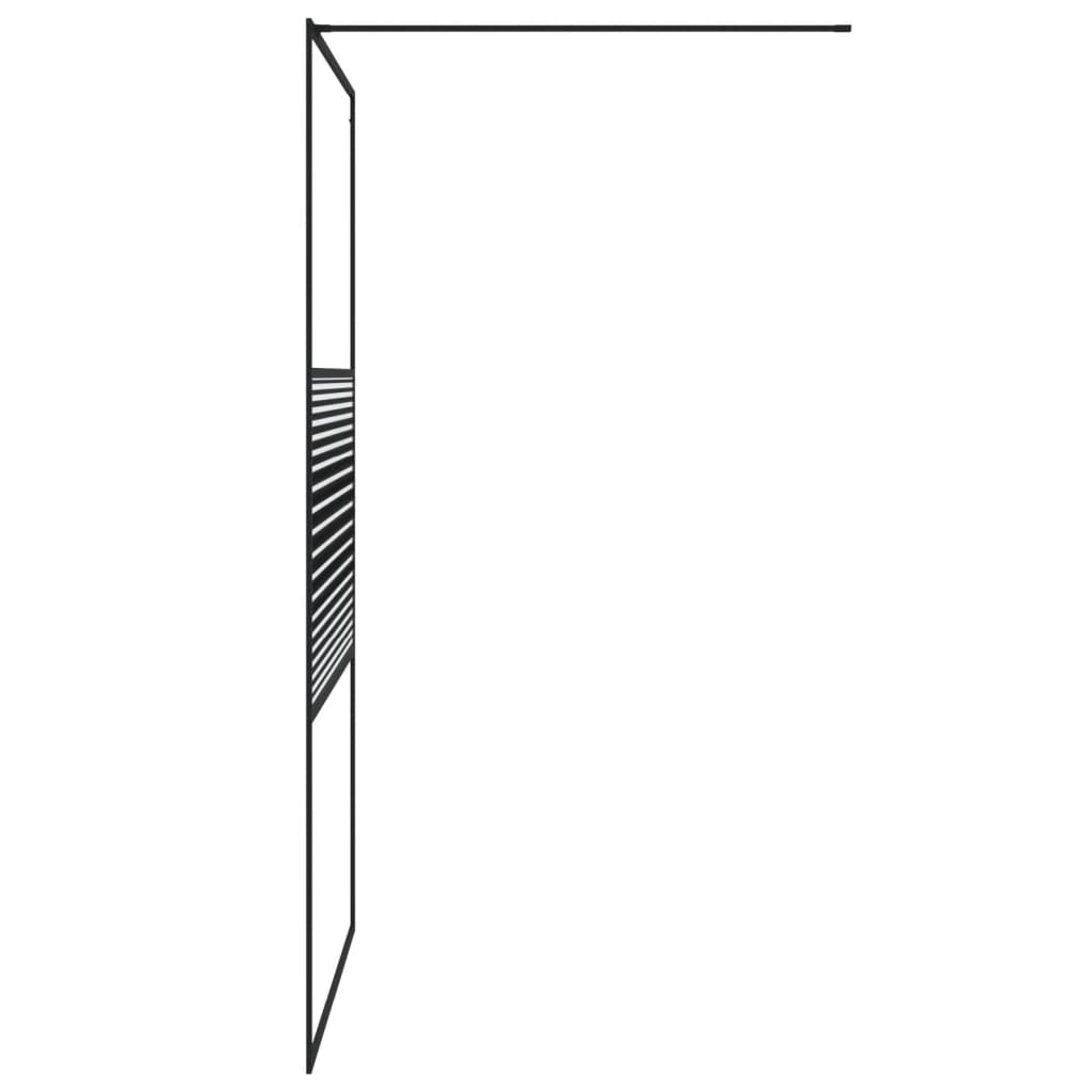 Inloopdouchewand 115x195 cm ESG-glas transparant en