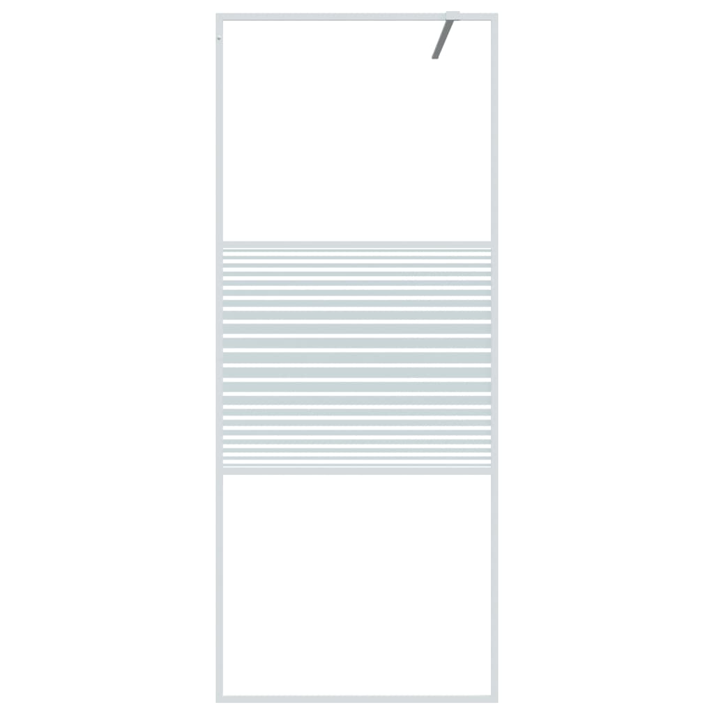 Inloopdouchewand 115x195 cm ESG-glas transparant en