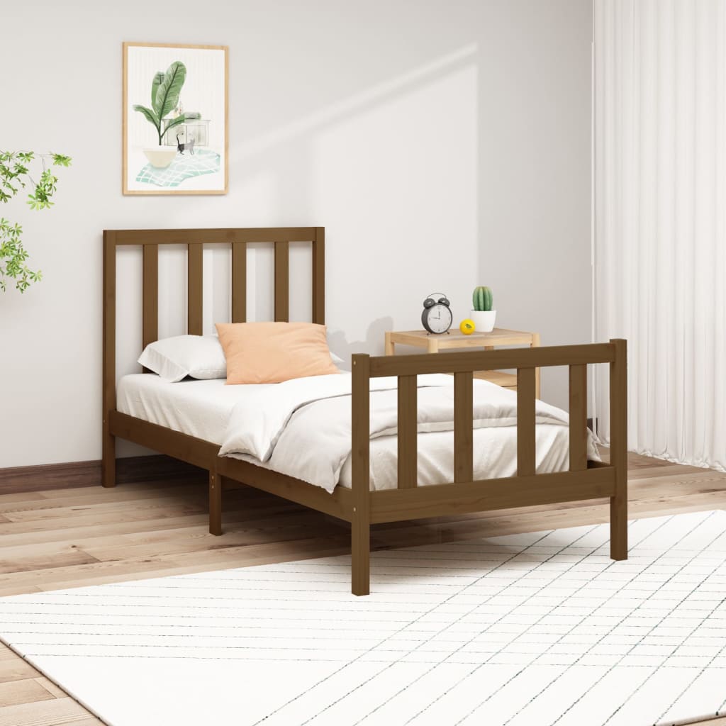 Bedframe massief grenenhout 140x200 cm