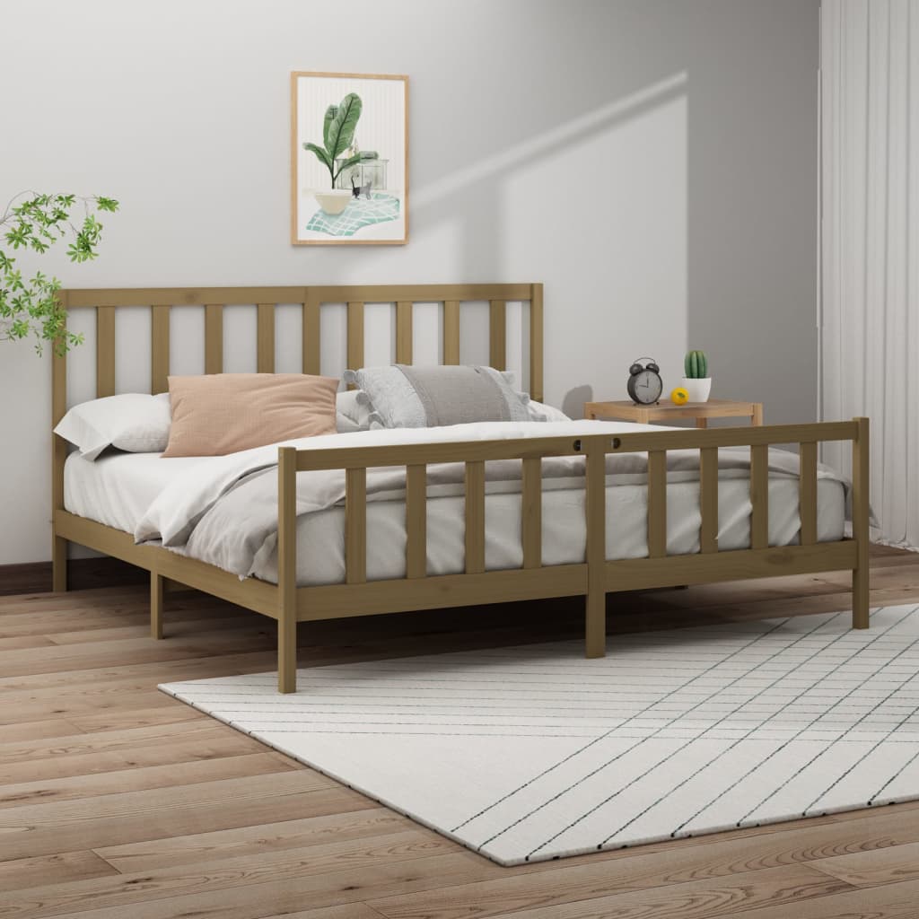 Bedframe massief grenenhout 160x200 cm