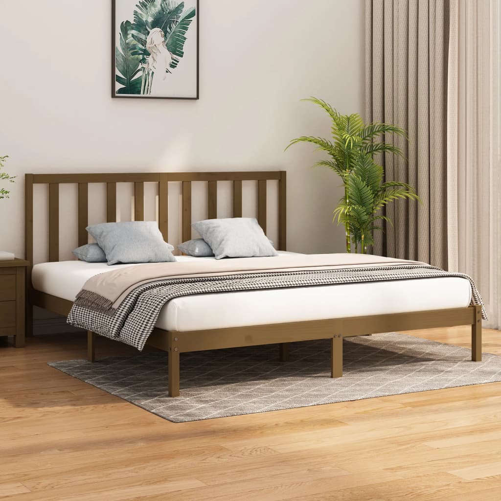 Bedframe massief hout 120x200 cm