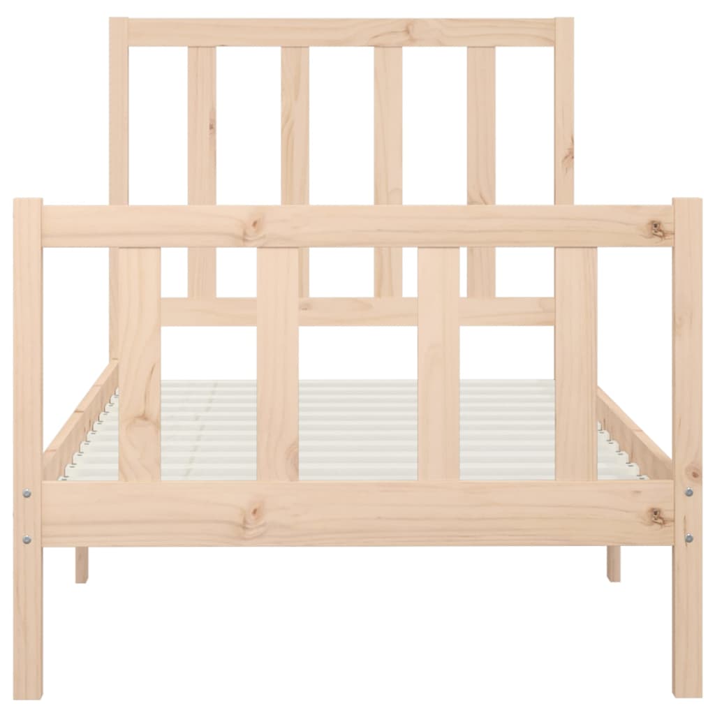 Bedframe massief hout 150x200 cm