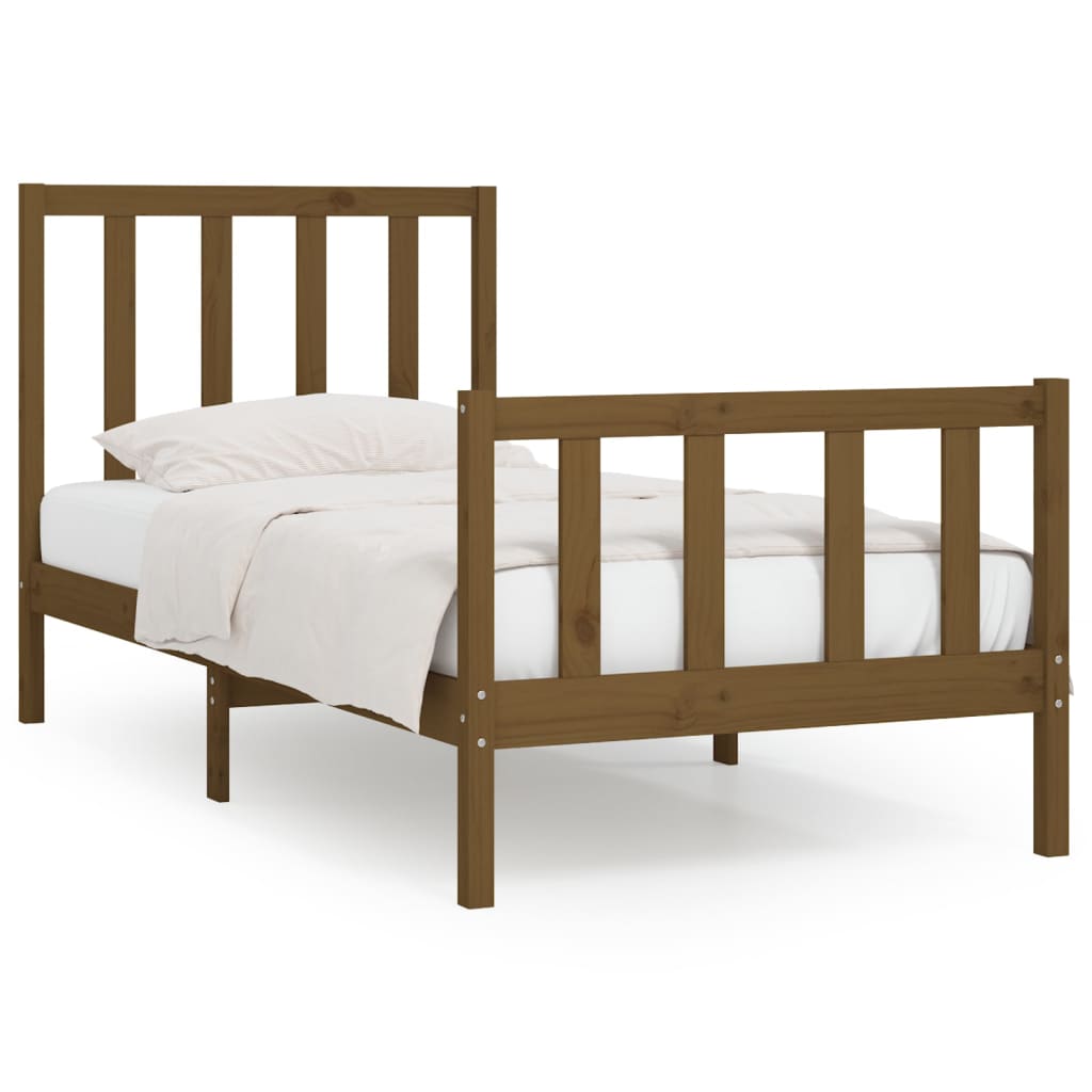 Bedframe massief hout 150x200 cm