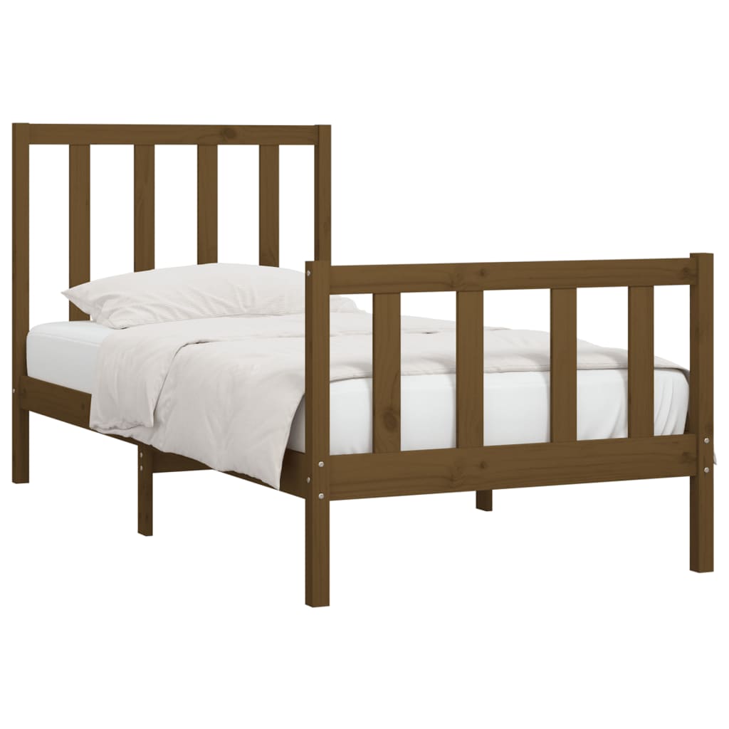 Bedframe massief hout 150x200 cm