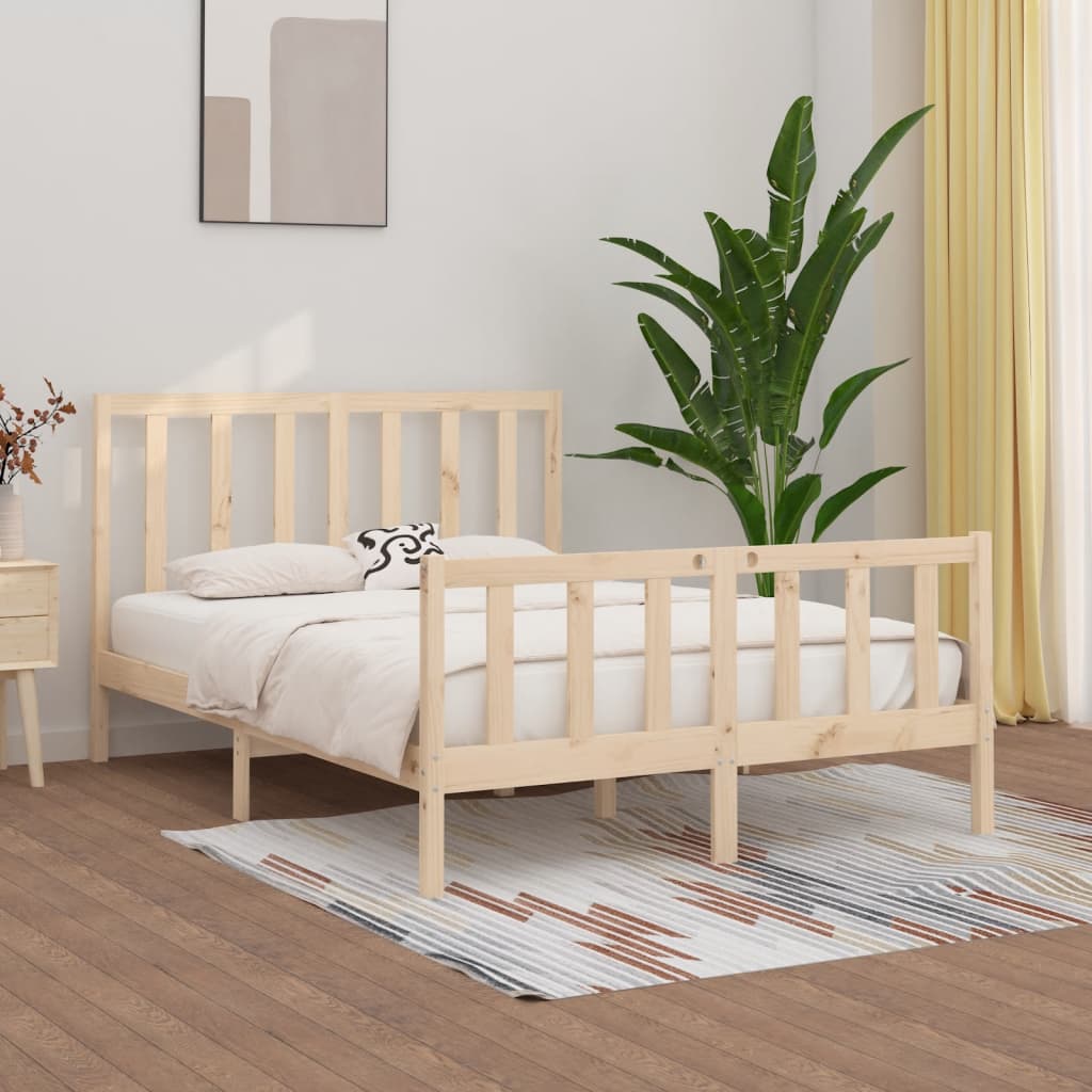 Bedframe massief hout 150x200 cm