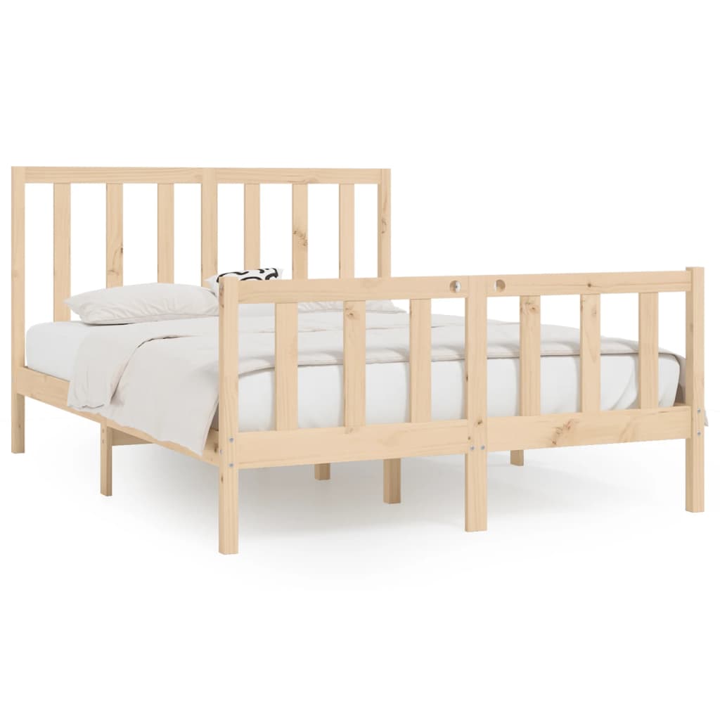 Bedframe massief hout 150x200 cm