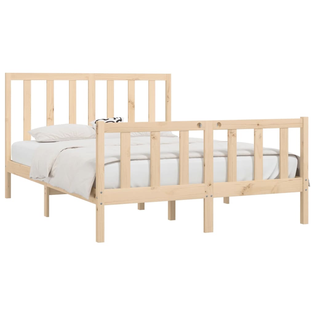 Bedframe massief hout 150x200 cm