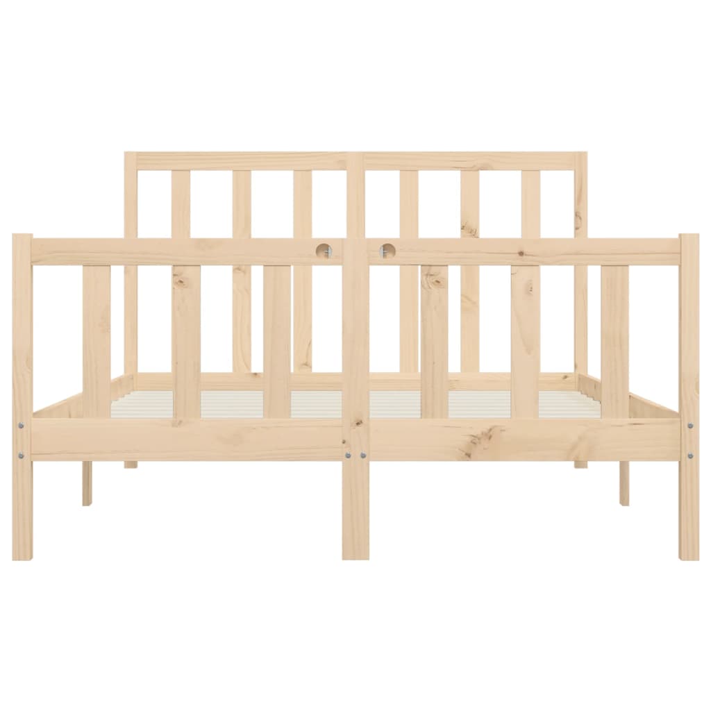 Bedframe massief hout 150x200 cm