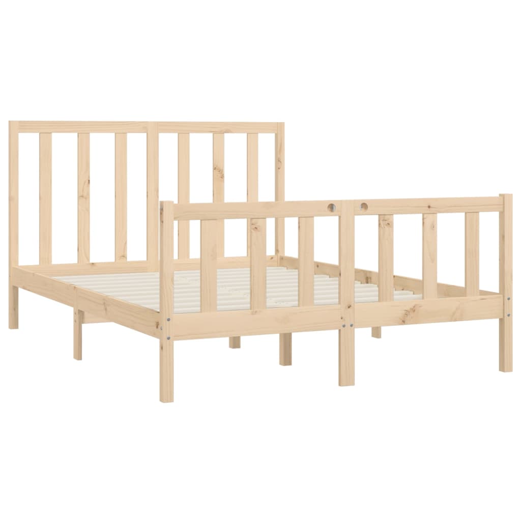 Bedframe massief hout 150x200 cm