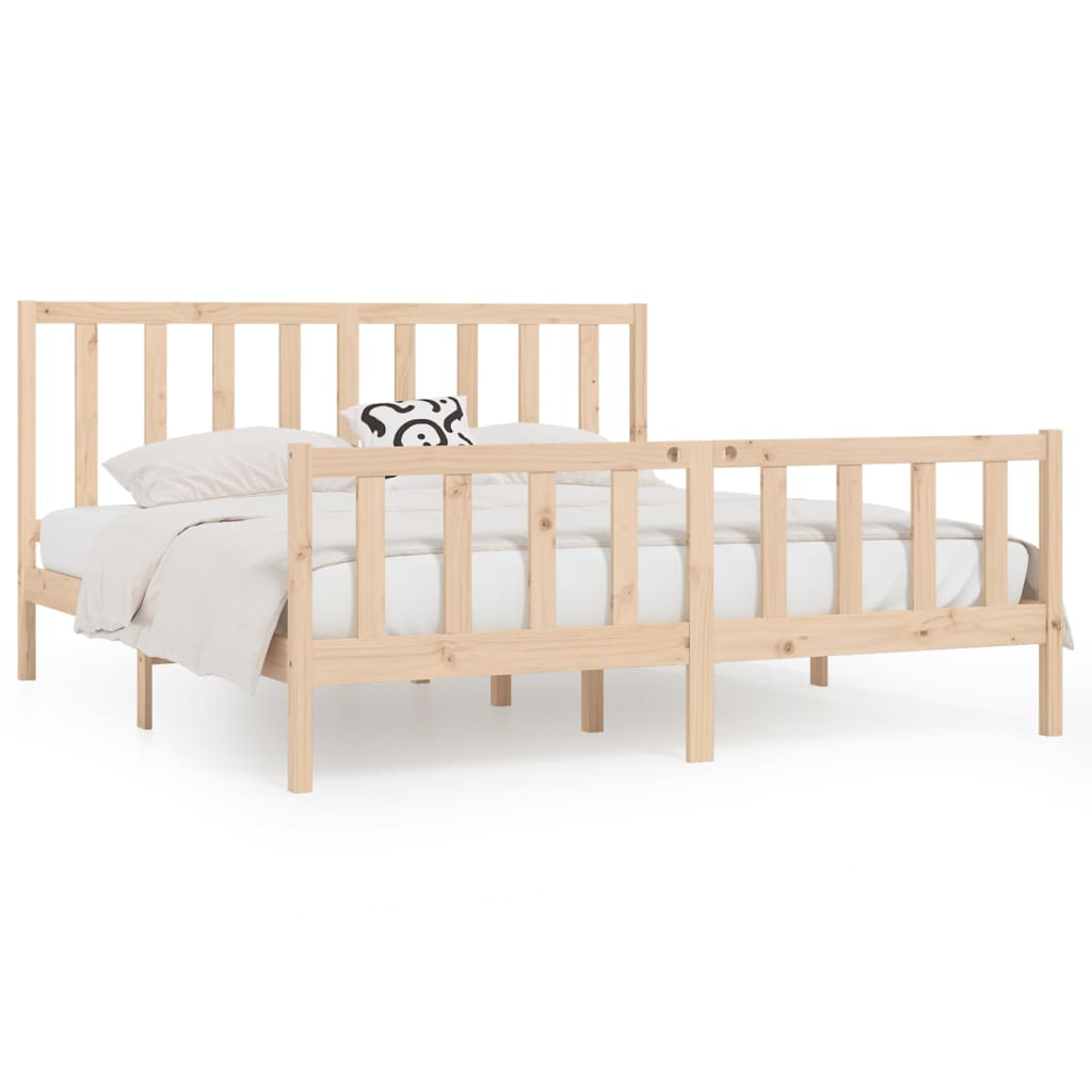 Bedframe massief hout 150x200 cm