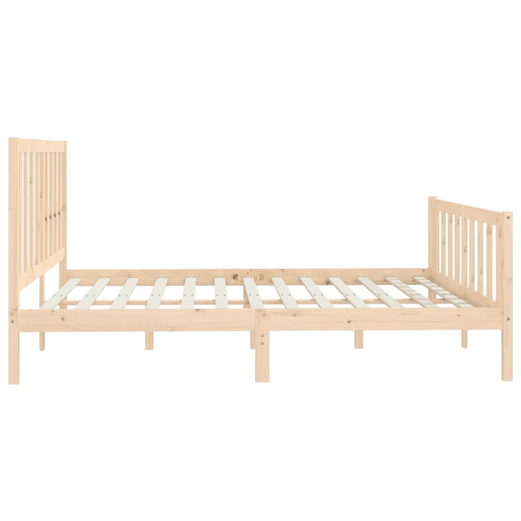 Bedframe massief hout 150x200 cm