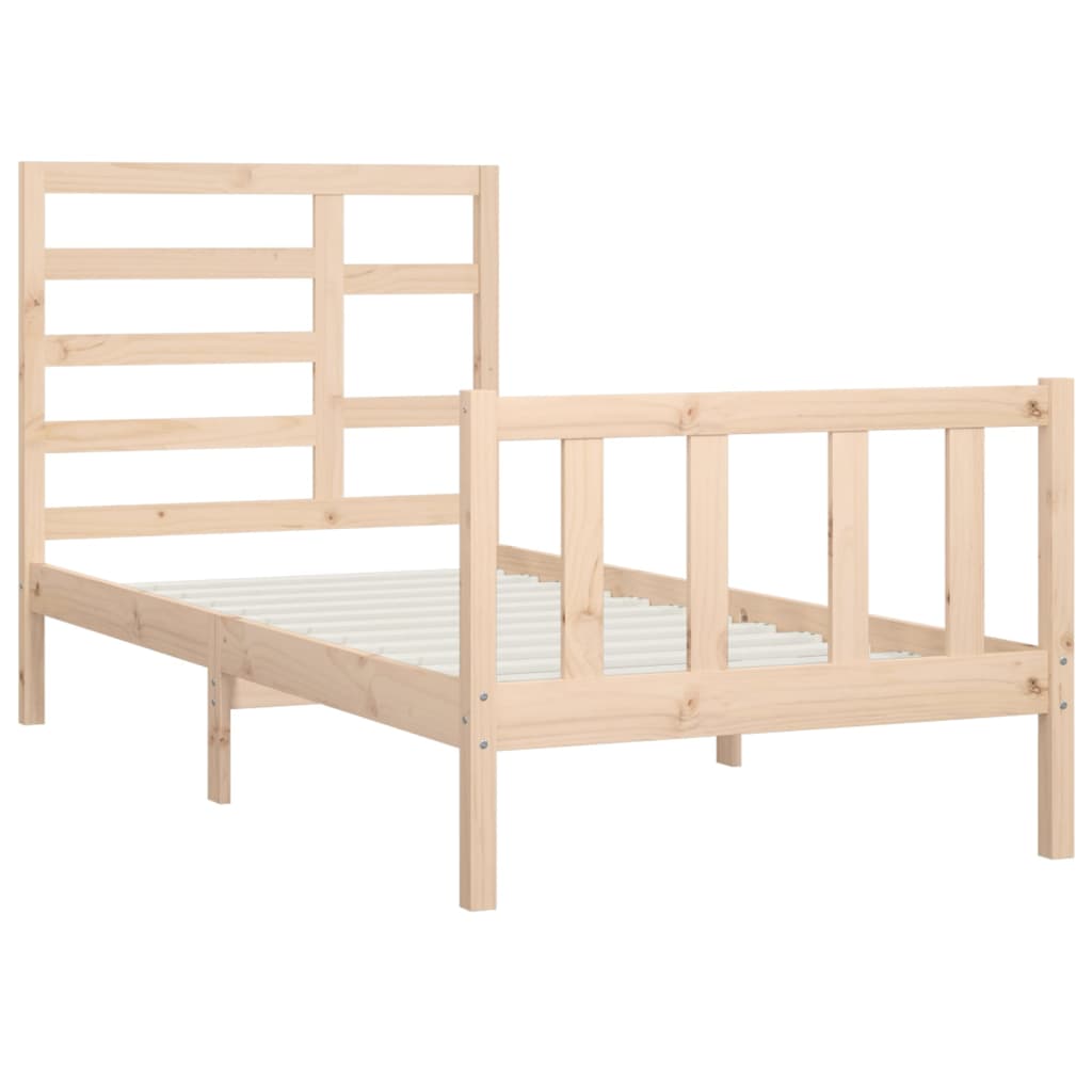 Bedframe massief grenenhout 200x200 cm