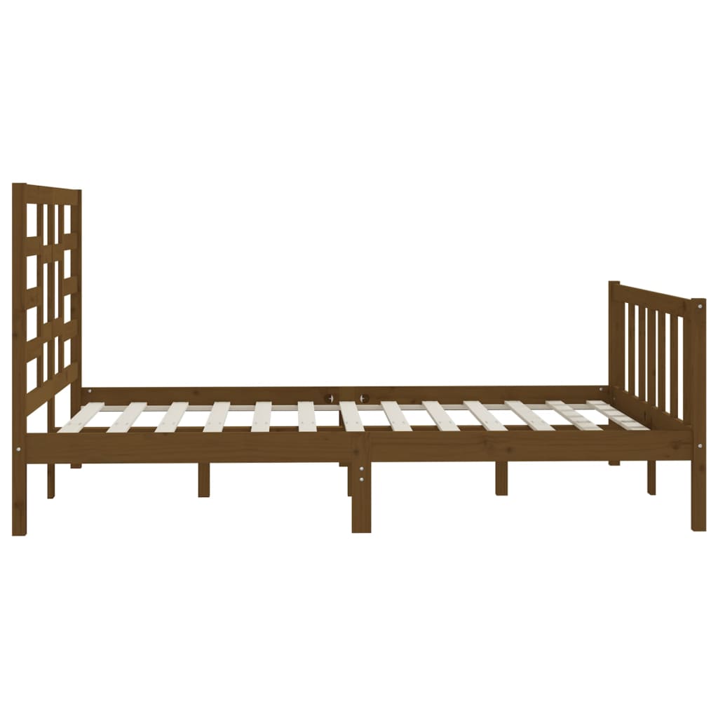 Bedframe massief grenenhout 200x200 cm