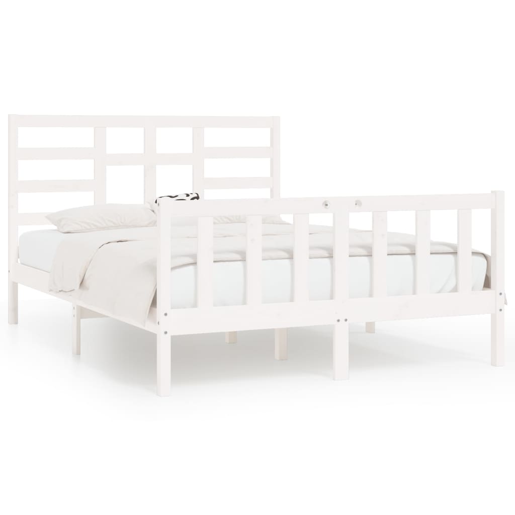 Bedframe massief grenenhout 200x200 cm