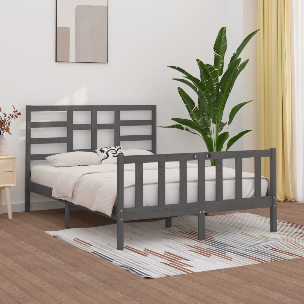 Bedframe massief grenenhout 200x200 cm