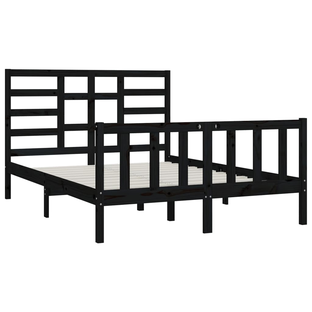 Bedframe massief grenenhout 200x200 cm