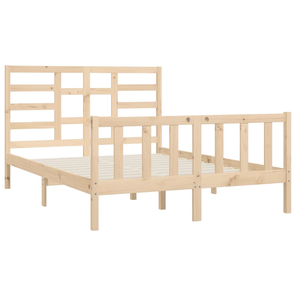 Bedframe massief grenenhout 200x200 cm