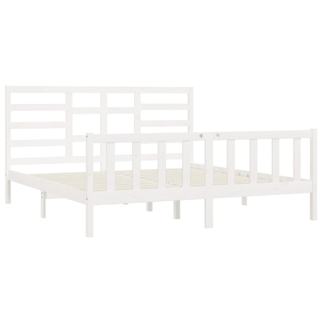 Bedframe massief grenenhout 200x200 cm