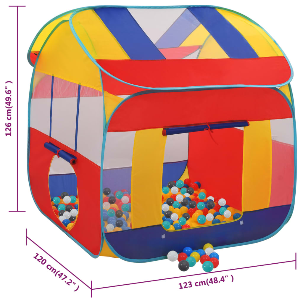 Speeltent met 550 Ballen 123x120x126 cm