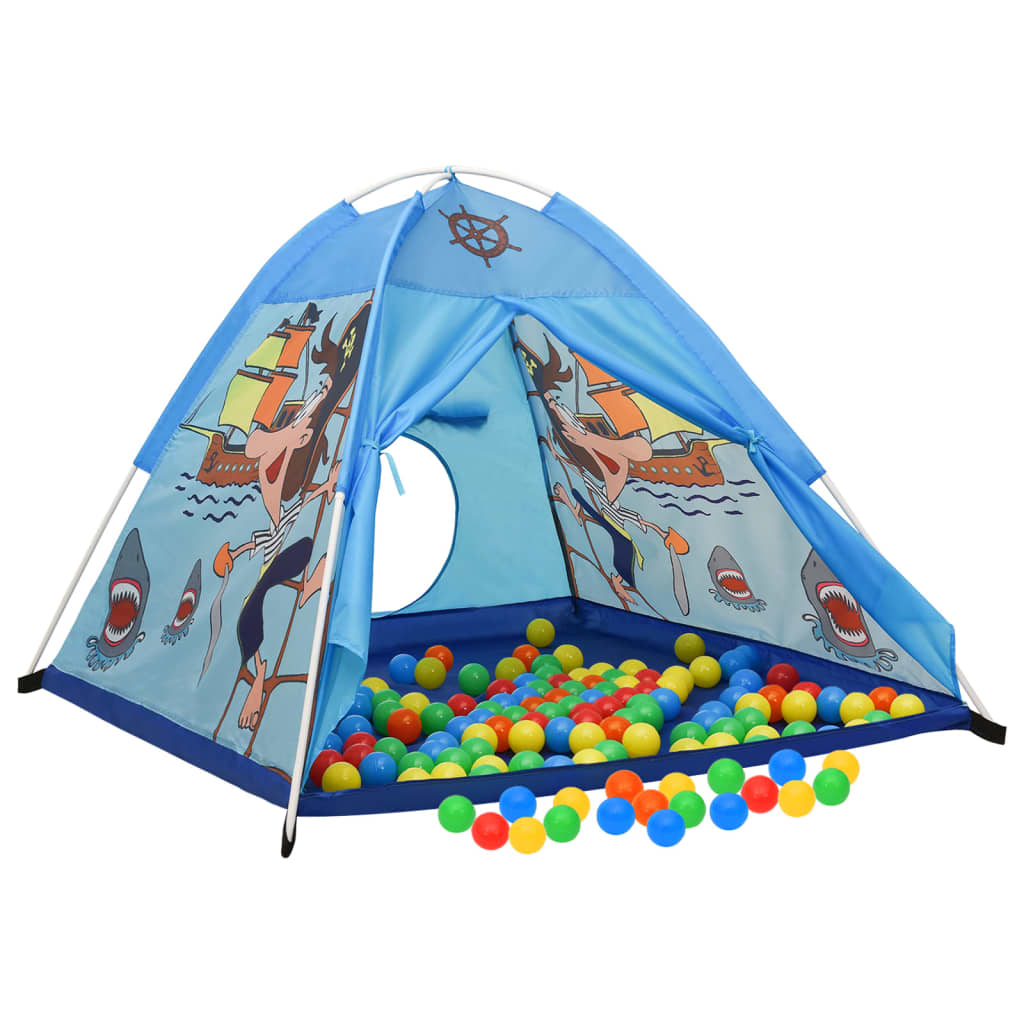 Tente de jeu pour enfants avec 250 balles 120x120x90 cm bleu