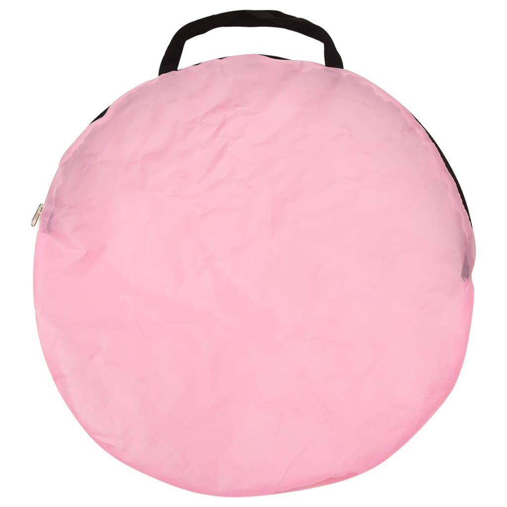 Tente de jeu pour enfants avec 250 balles 100x100x127 cm rose