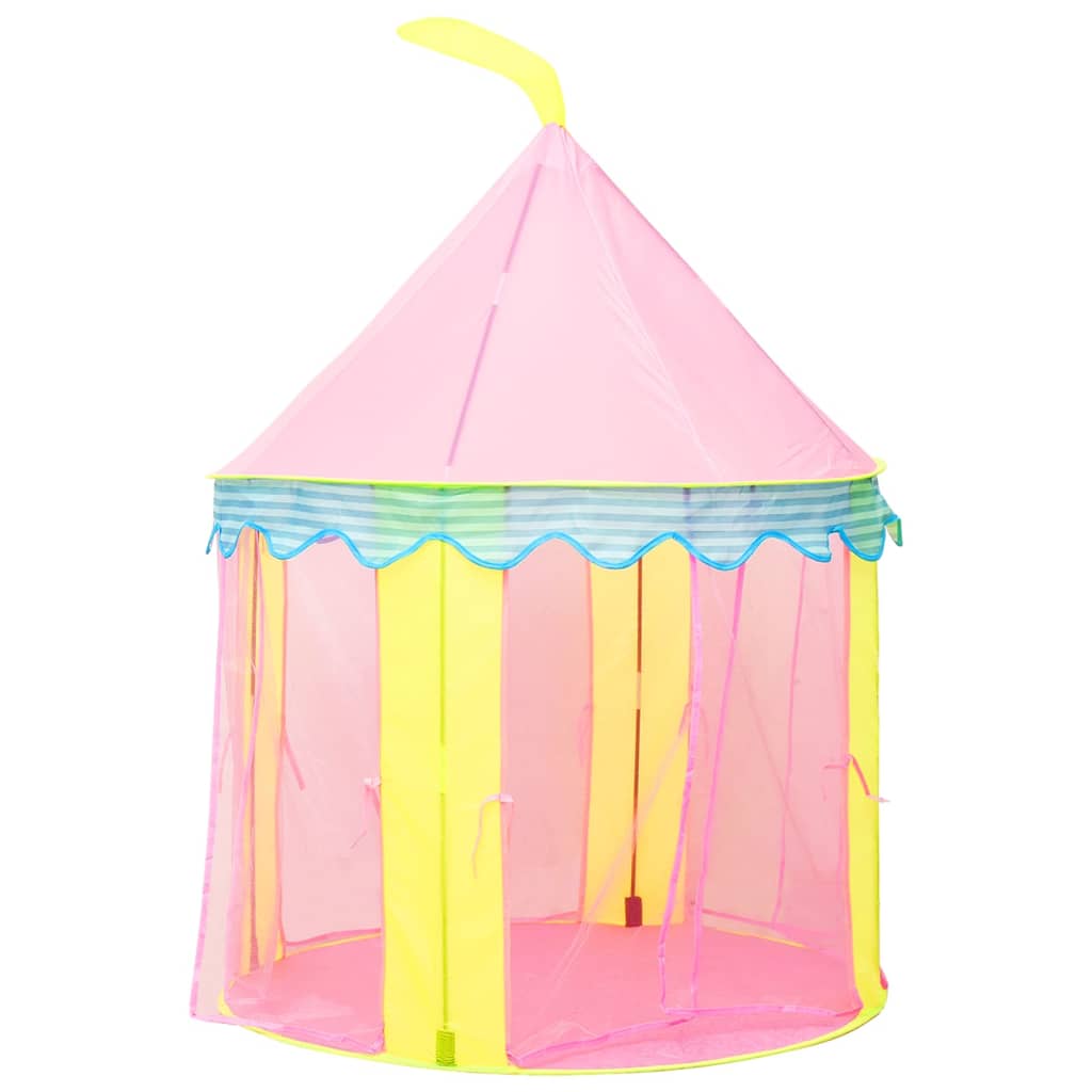 Tente de jeu pour enfants avec 250 balles 100x100x127 cm rose