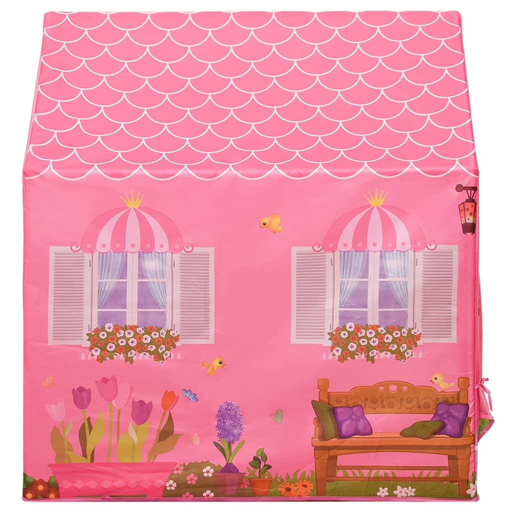 Tente de jeu pour enfants avec 250 balles 69x94x104 cm rose