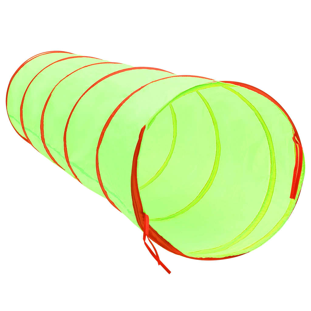 Kinderspeeltunnel met 250 ballen 175 cm polyester groen