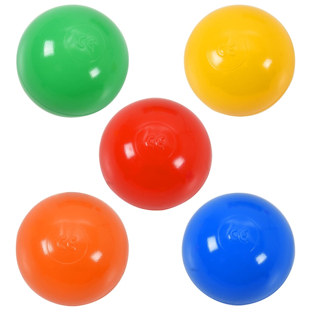 Kinderspeeltunnel met 250 ballen 245 cm polyester