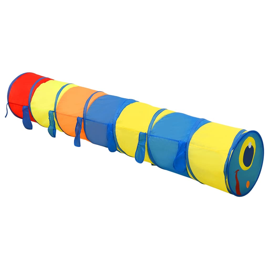 Kinderspeeltunnel met 250 ballen 245 cm polyester