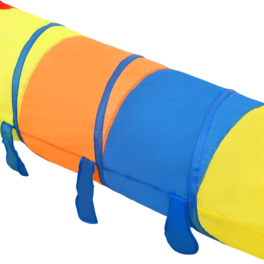 Kinderspeeltunnel met 250 ballen 245 cm polyester