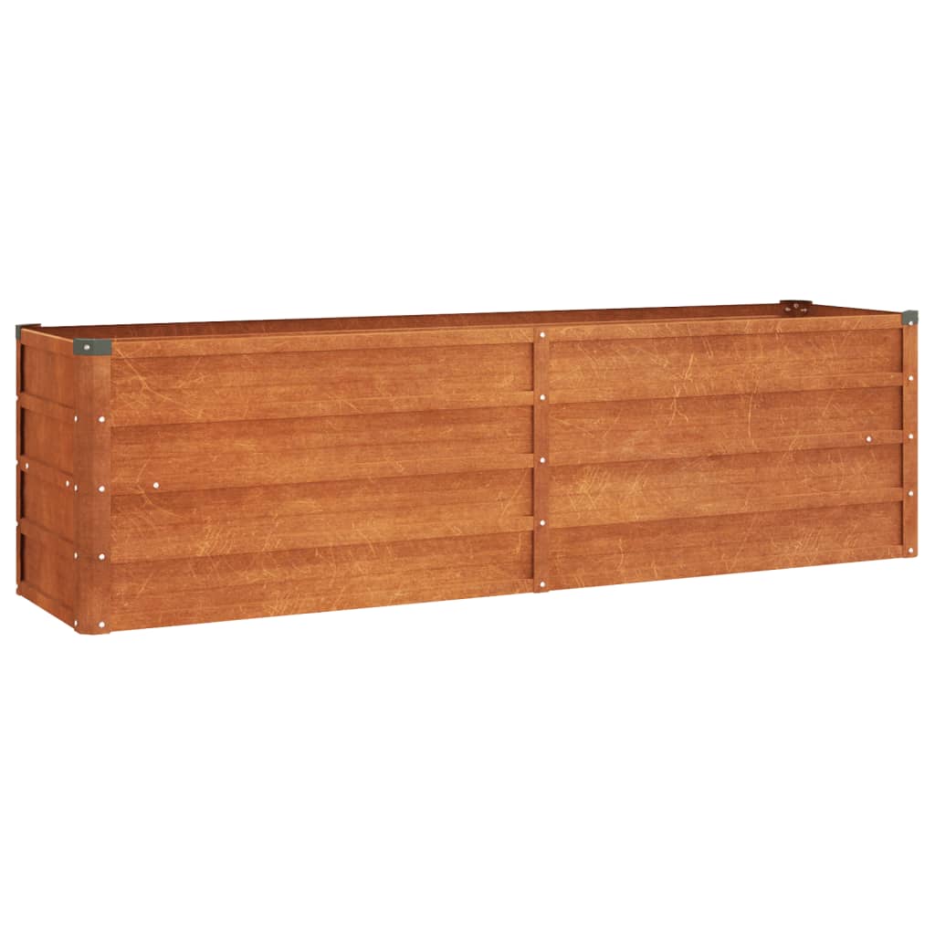 Plantenbak verhoogd 240x80x77 cm cortenstaal roestig