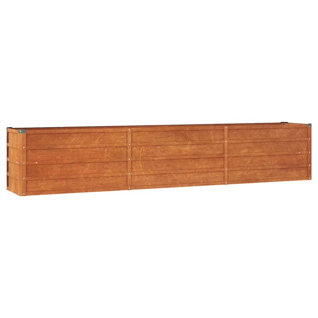 Plantenbak verhoogd 240x80x77 cm cortenstaal roestig