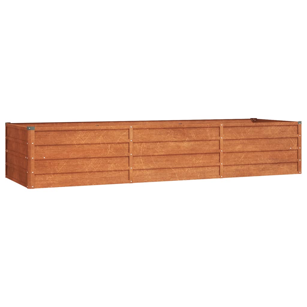 Plantenbak verhoogd 240x80x77 cm cortenstaal roestig