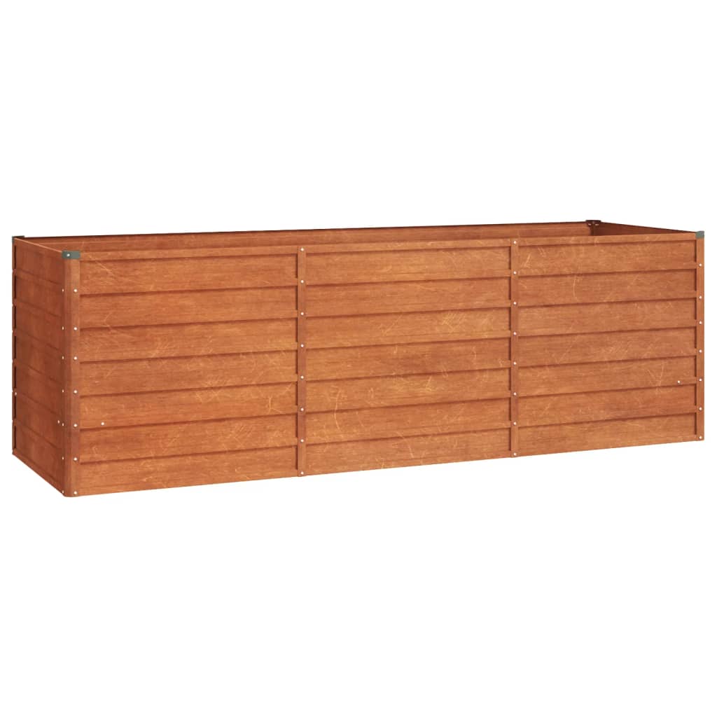 Plantenbak verhoogd 240x80x77 cm cortenstaal roestig