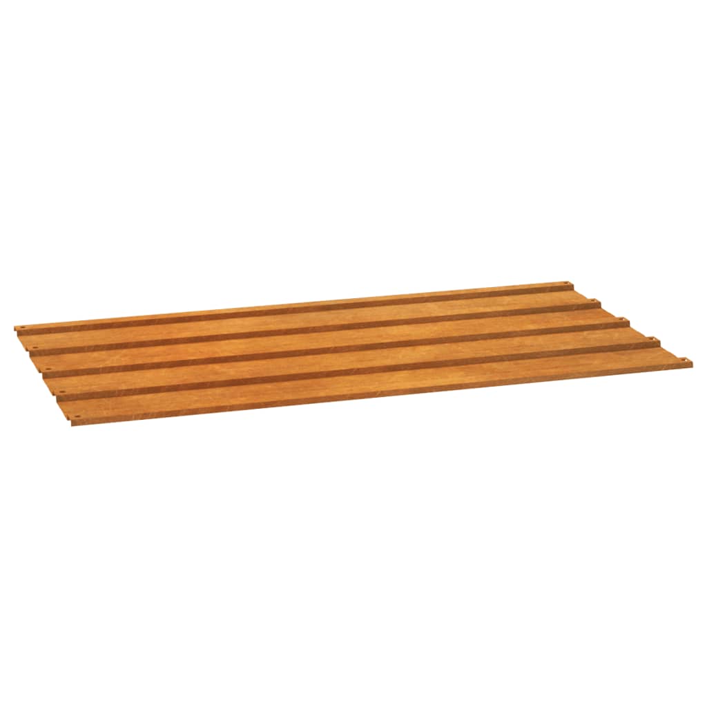 Panneaux de toit 12 pcs 80x44 cm acier corten rouillé