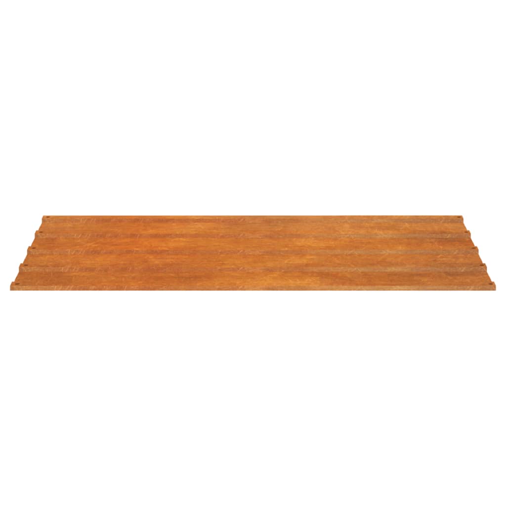 Panneaux de toit 12 pcs 80x44 cm acier corten rouillé