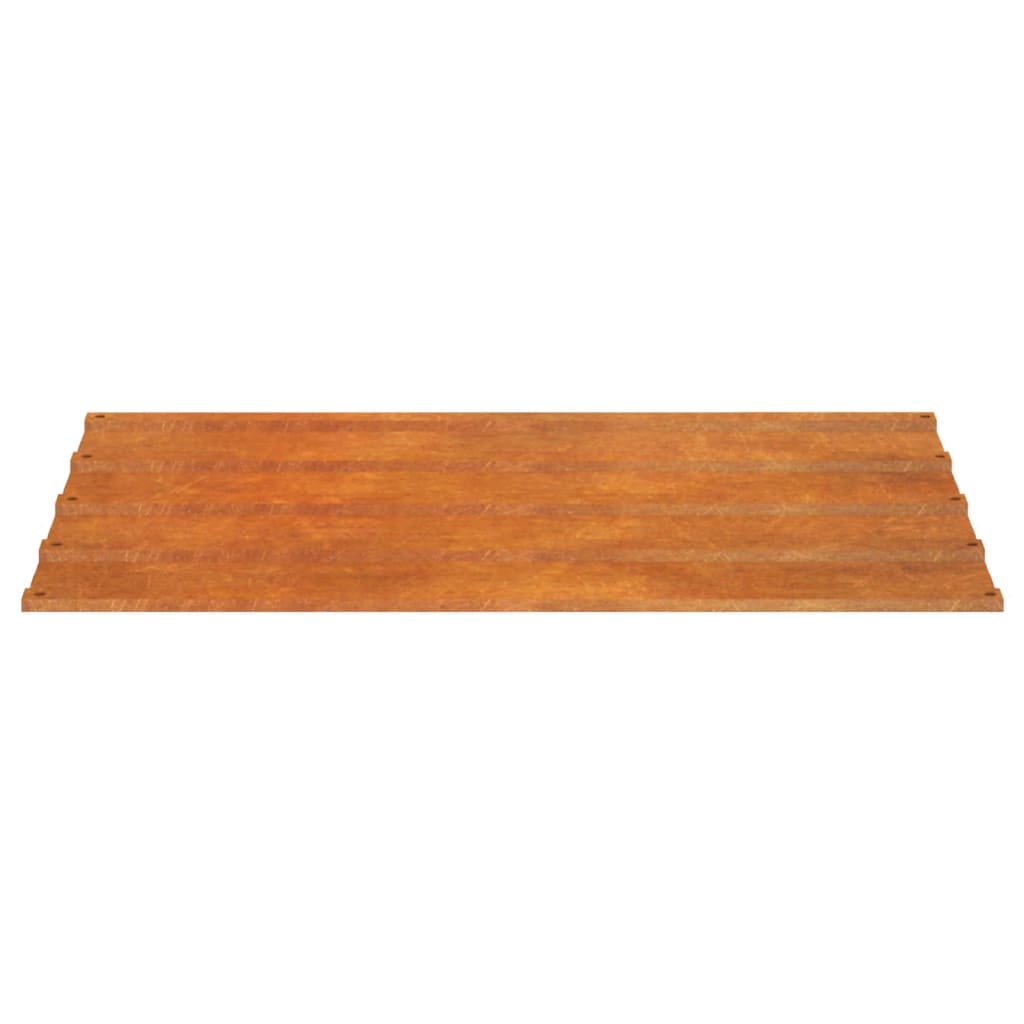 Panneaux de toit 12 pcs 100x44 cm acier corten rouillé