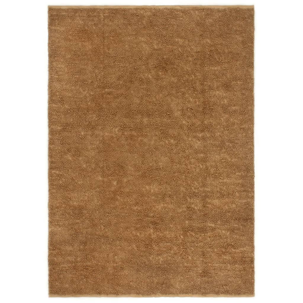 Tapis bouclé fait main 80x160 cm jute et coton