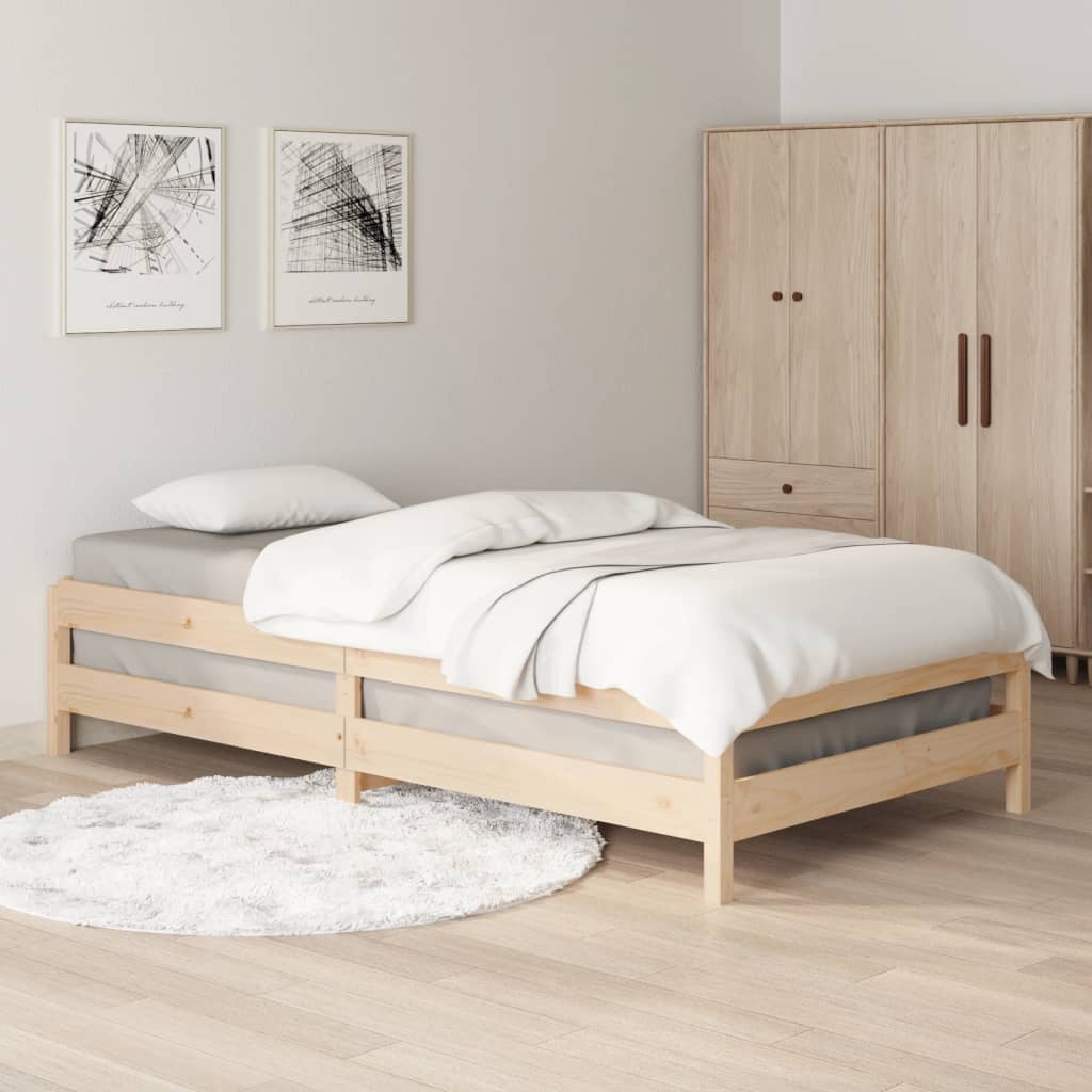 Bed stapelbaar 90x190 cm massief grenenhout