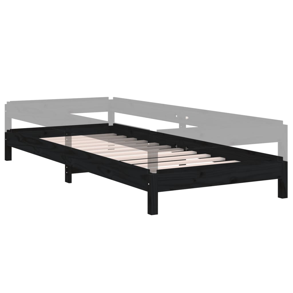 Bed stapelbaar 90x190 cm massief grenenhout