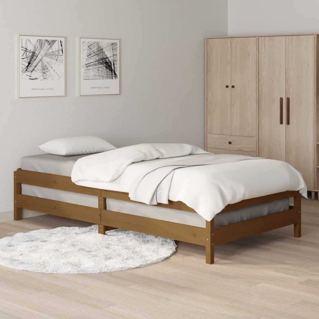 Bed stapelbaar 90x190 cm massief grenenhout