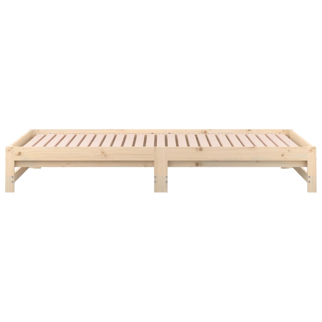 Canapé-lit extensible en bois de pin 2x (90x200) cm