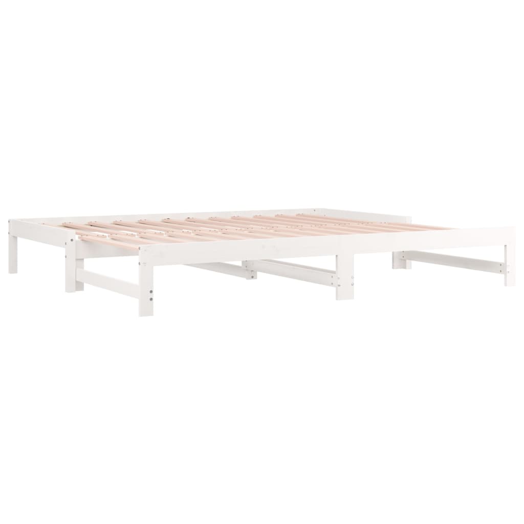 Canapé-lit extensible en bois de pin 2x (90x200) cm